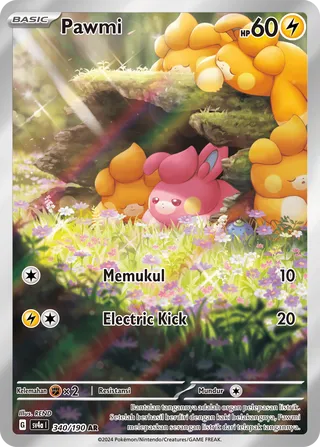 Pawmi (Shiny Treasure ex 340/190)