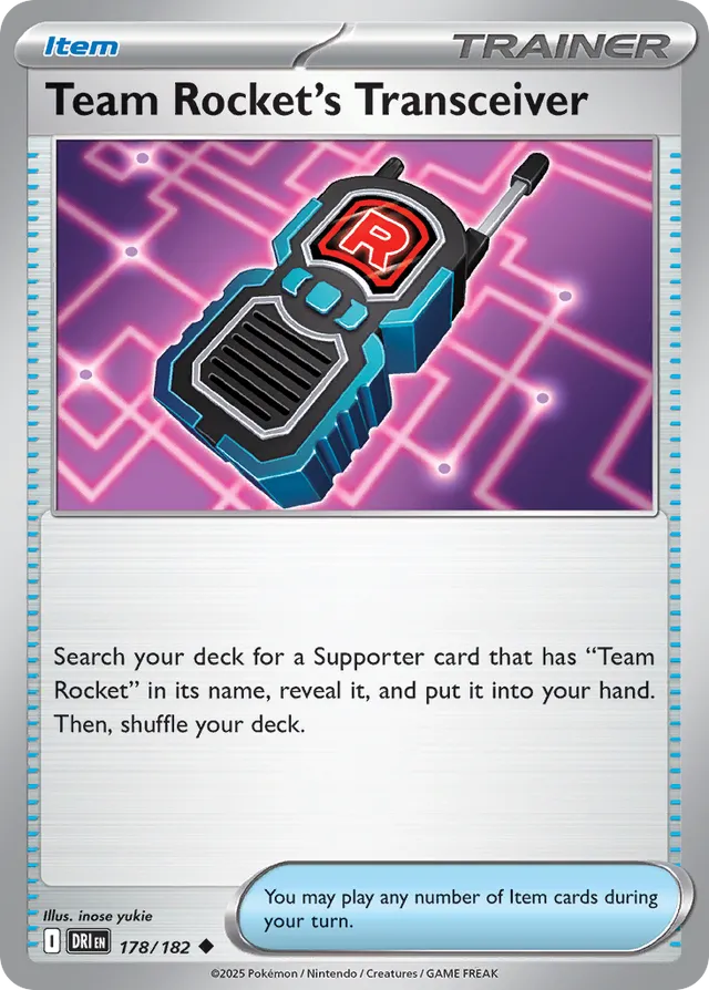 Team Rocket's Transceiver Destined Rivals 178/182 Uncommon