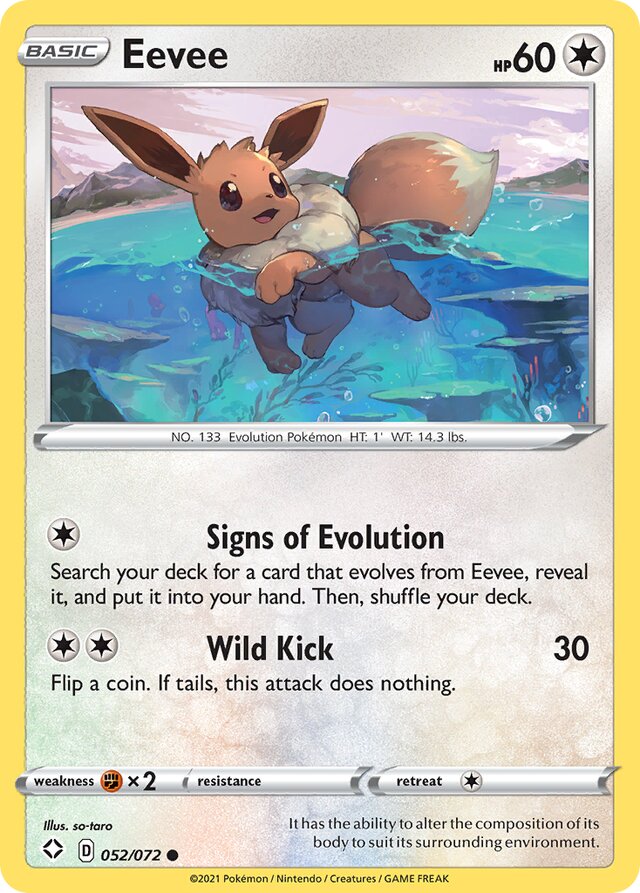 Eevee Shining Fates 052/072 Common