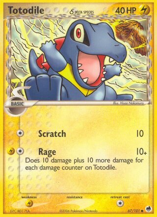 Totodile (EX Dragon Frontiers 67/101)