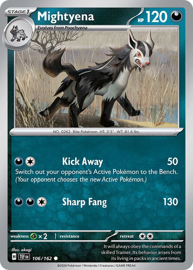 106/162 Mightyena TEF Common