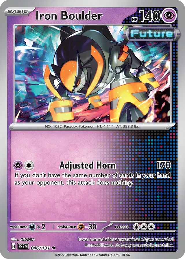 Iron Boulder Prismatic Evolutions 046/131 Rare
