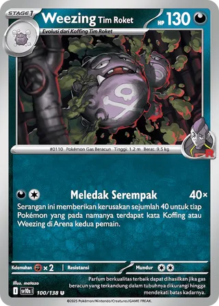 Team Rocket's Weezing (Presence of Champions 100/138)