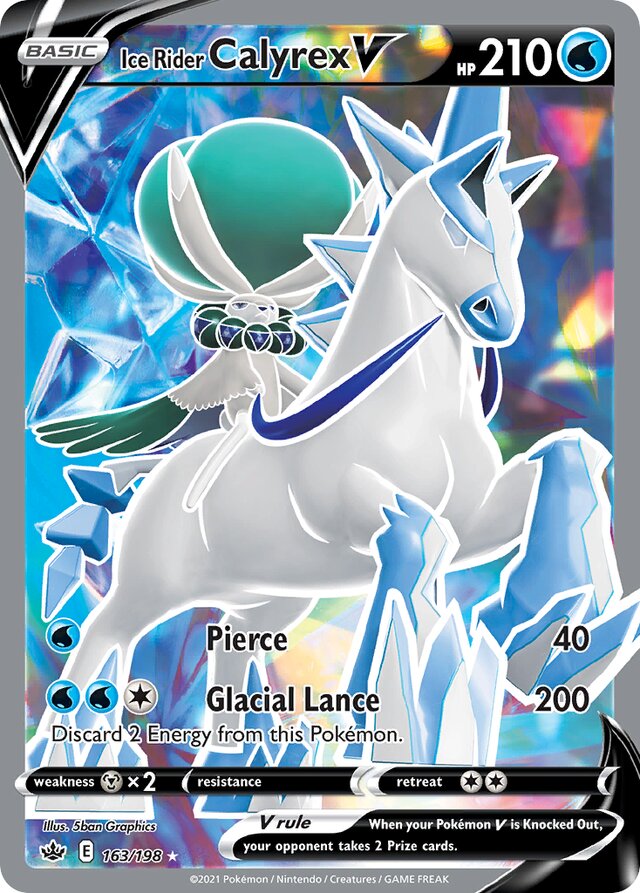 163/198 Ice Rider CalyrexV CRE Rare Ultra