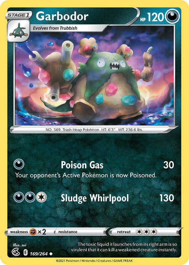 Garbodor 169/264 8 SWORD & SHIELD FUSION STRIKE UNCOMMON PTCG