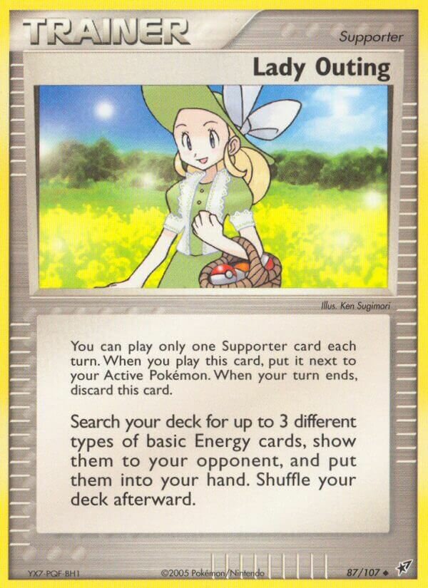 Lady Outing 87/107 3 EX DEOXYS UNCOMMON PTCG