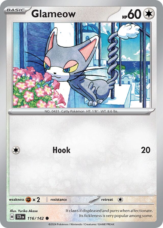 116/142 Glameow SCR Common