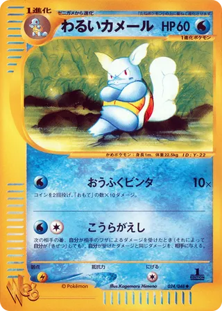 Dark Wartortle (Pokémon Web 024/048)
