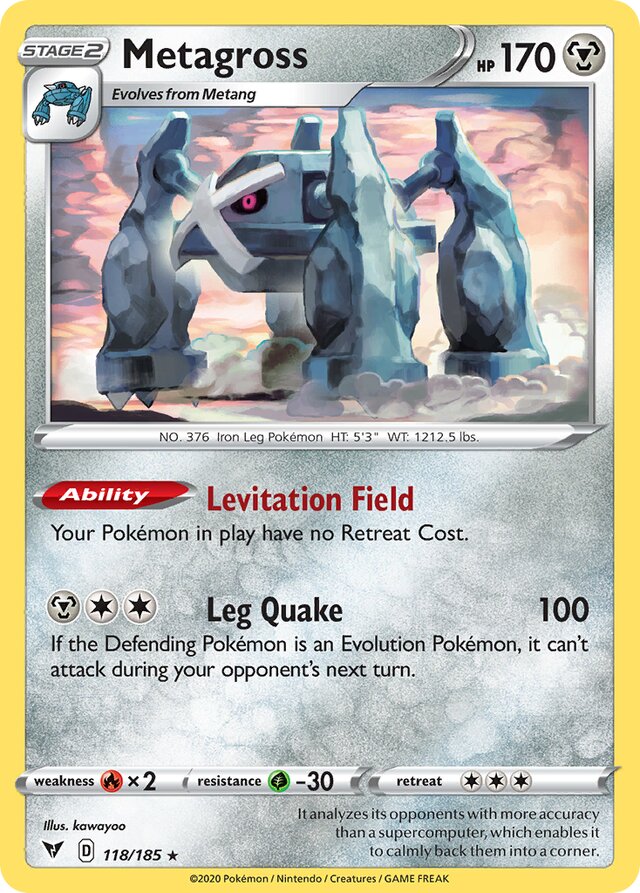 118/185 Metagross VIV Rare