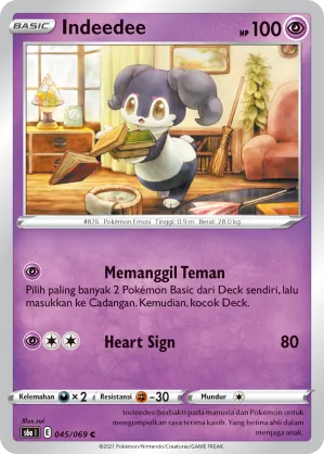 Indeedee (Eevee Heroes 045/069)