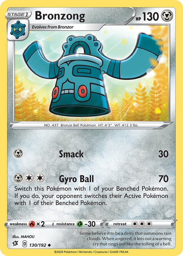 130/192 Bronzong RCL Uncommon