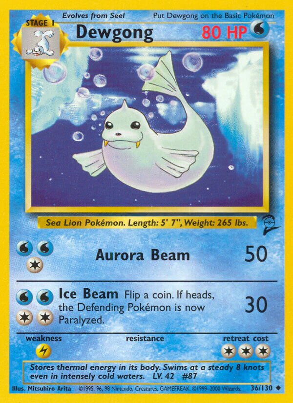 Dewgong Base 2 36/130 Uncommon