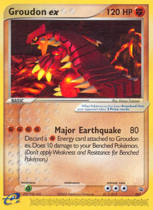 Groudon ex [Cosmos Holo] Nintendo Promos 2 PROMO