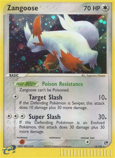 14/100 Zangoose SS Rare Holo