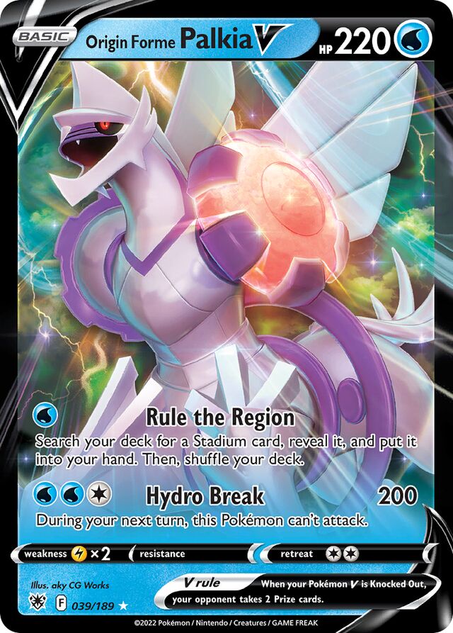039/189 Origin Forme PalkiaV ASR Ultra-Rare Rare