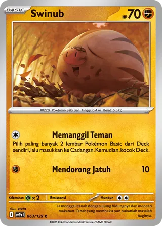 Swinub (Bonds of Destiny 063/139)