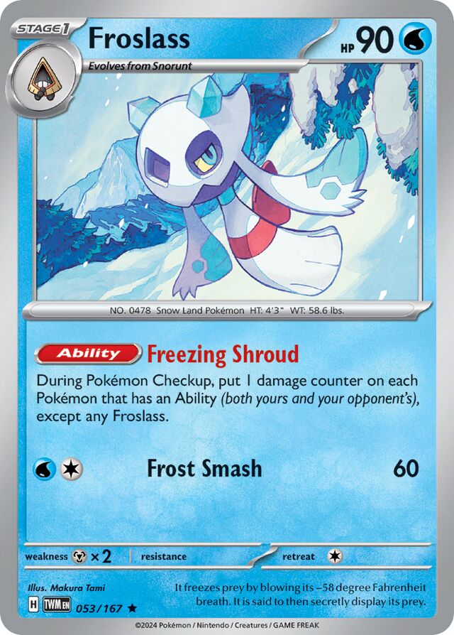 053/167 Froslass TWM Rare