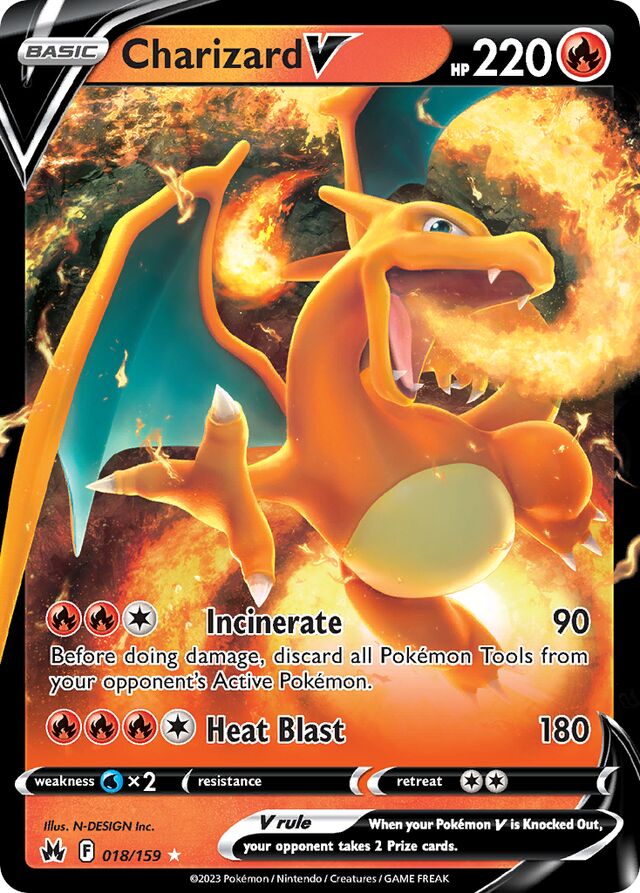 018/159 CharizardV CRZ Ultra-Rare Rare