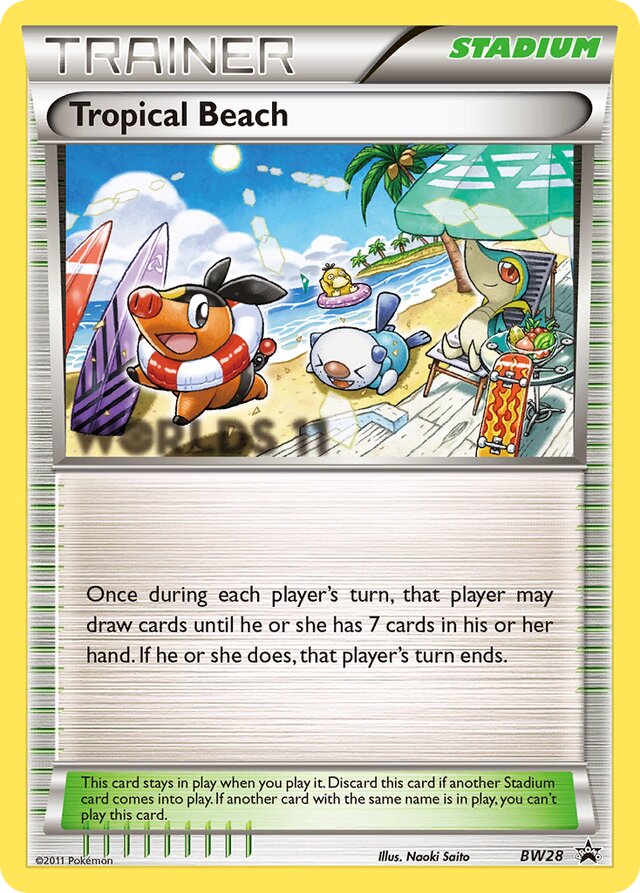 Tropical Beach BW Black Star Promos BW28 PROMO