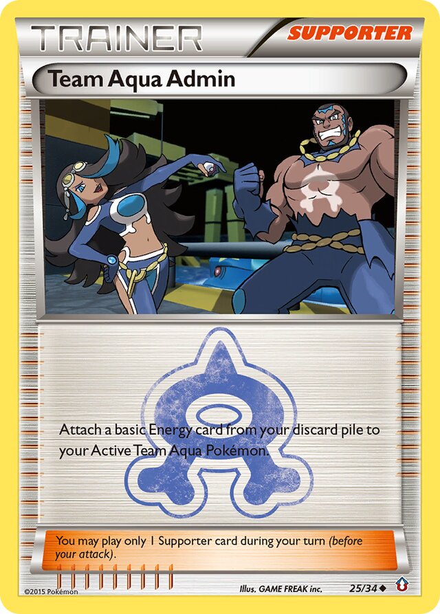 Team Aqua Admin Double Crisis 25/34 Uncommon