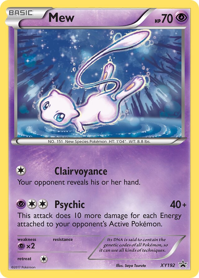 Mew XY Black Star Promos XY192 PROMO
