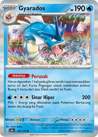 Gyarados (Pokémon Card 151 130/165)