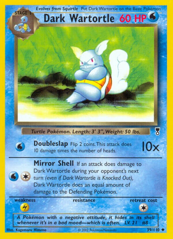 39/110 Dark Wartortle LC Uncommon