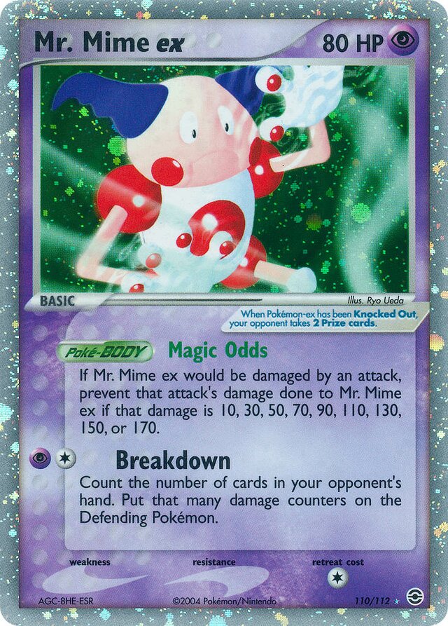 110/112 Mr. Mime ex RG Rare Holo ex
