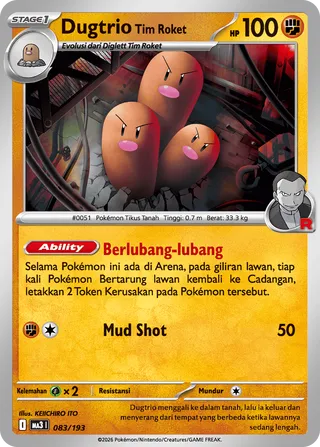 Team Rocket's Dugtrio (MEGA Dream ex 083/193)