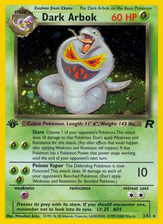 Dark Arbok (Team Rocket 2/82)