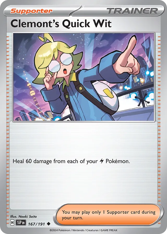167/191 Clemont's Quick Wit SSP Uncommon