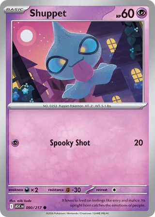 Shuppet (Ascended Heroes 090/217)
