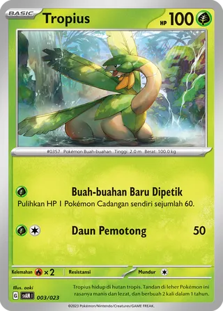Tropius (Sprigatito & Lucario ex Starter Deck ex 003/023)