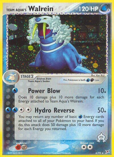 6/95 Team Aqua's Walrein MA Rare Holo