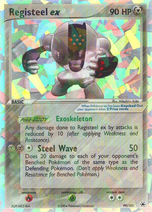 99/101 Registeel ex HL Rare Holo ex