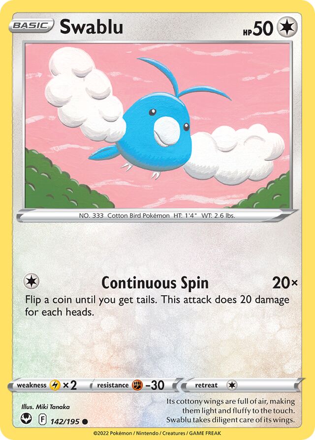 Swablu Silver Tempest 142/195 Common