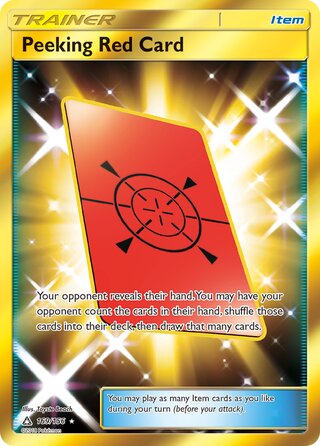 Peeking Red Card (Ultra Prism 169/156)