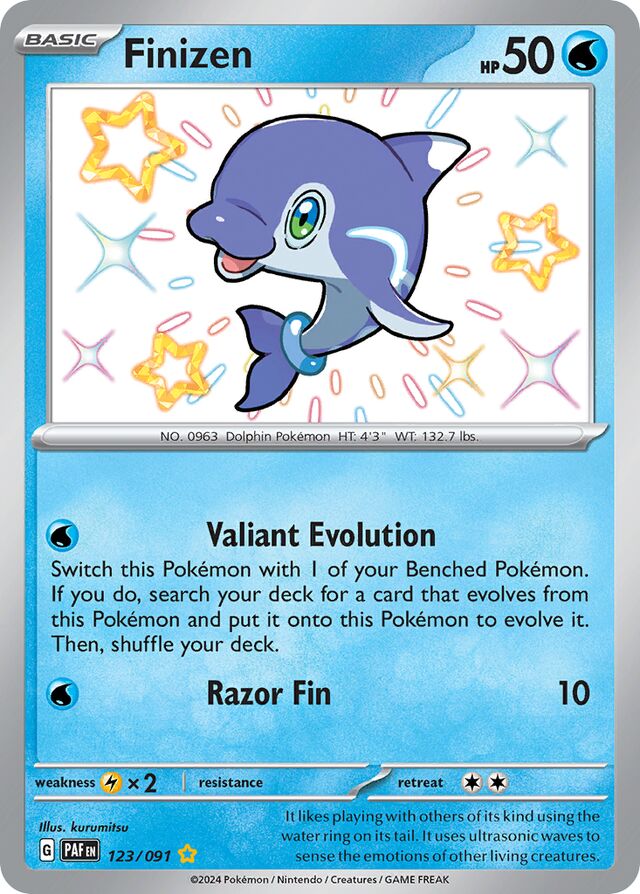 Finizen Paldean Fates 123/091 Shiny Rare