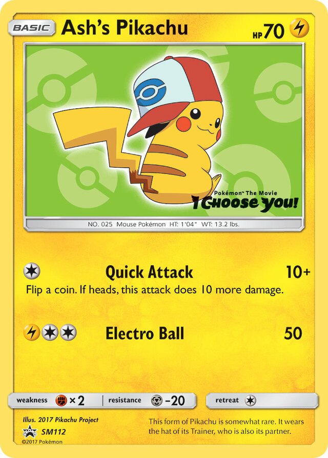 SM112 Ash's Pikachu SMP PROMO
