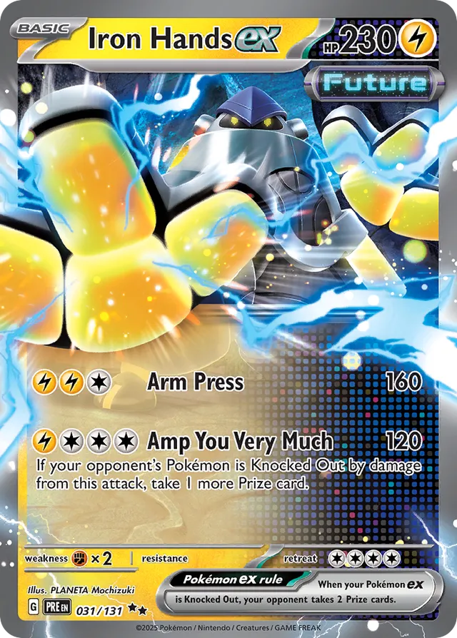 Iron Handsex Prismatic Evolutions 031/131 Double Rare