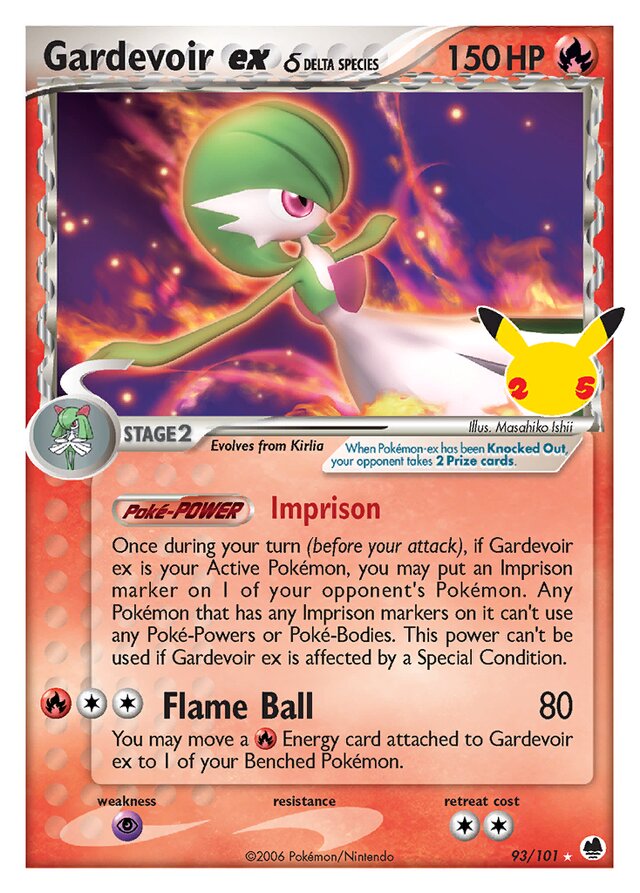 Gardevoir ex δ [EX Dragon Frontiers] Celebrations Classic Collection 93/101 Rare Classic