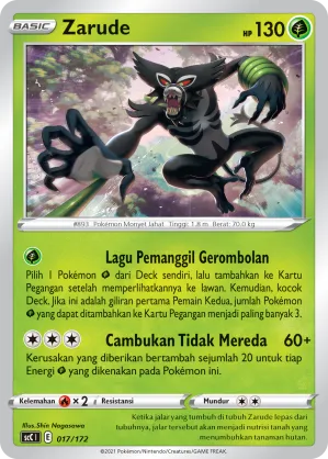 Zarude (Evolution V Starter Deck 017/172)