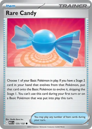 125/132 Rare Candy MEG Common