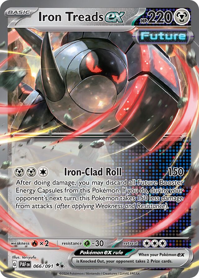Iron Treadsex Paldean Fates 066/091 Double Rare