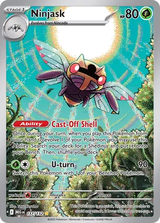 137/132 Ninjask MEG Illustration Rare