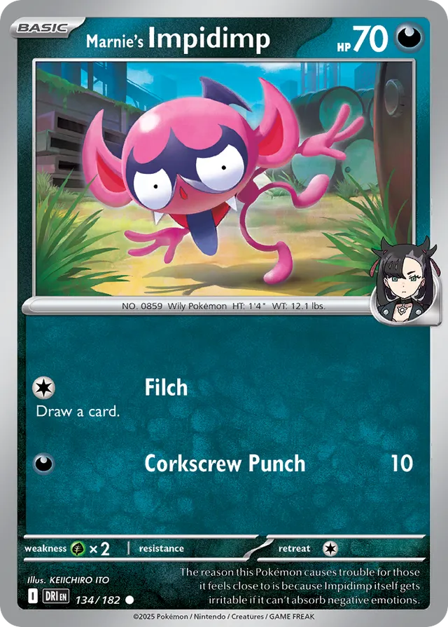 Marnie's Impidimp Destined Rivals 134/182 Common