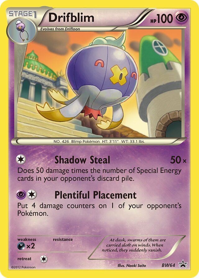 Drifblim [Pixel Cosmos Holo] BW Black Star Promos BW64 PROMO