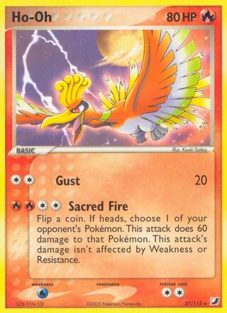 Ho-Oh (EX Unseen Forces 27/115)