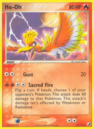 Ho-Oh (EX Unseen Forces 27/115) – TCG Collector