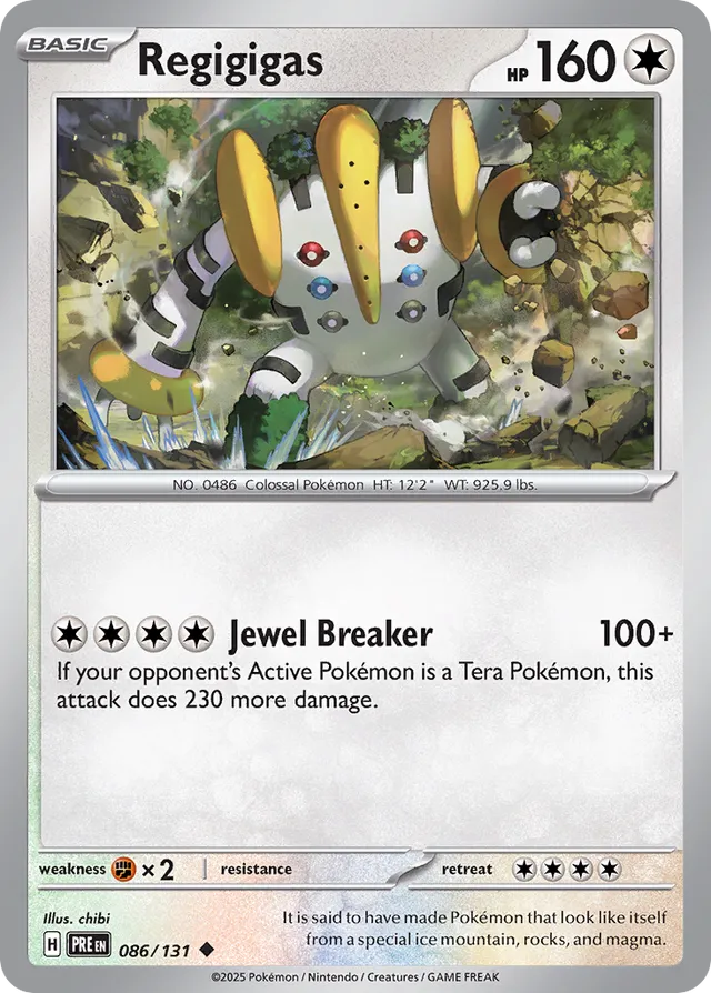 Regigigas Prismatic Evolutions 086/131 Uncommon